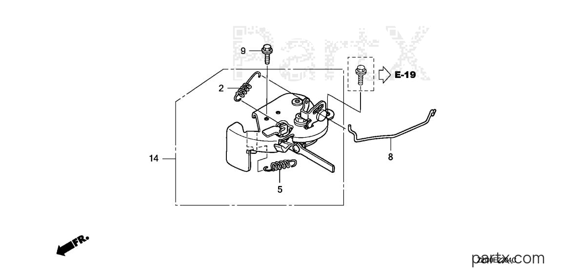 Honda GSV190A S3A - CHOKE BASE