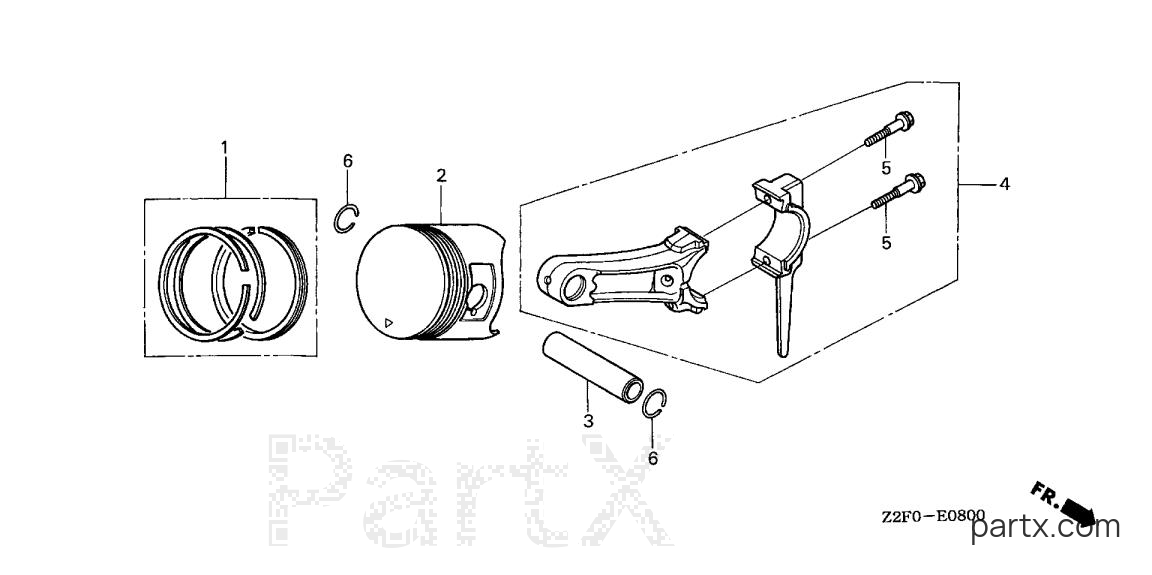 Honda GX160K1 QD - PISTON