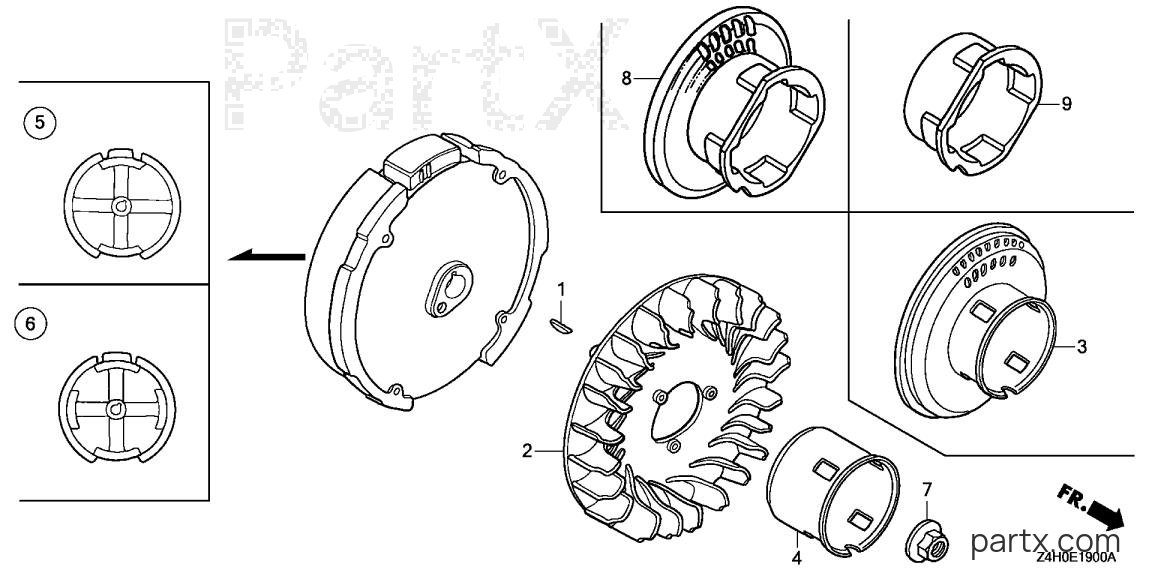 Honda GX120UT3 SG24 - FLYWHEEL
