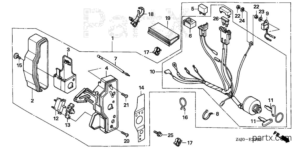 Honda GX160U1 VXE4 - CONTROL BOX