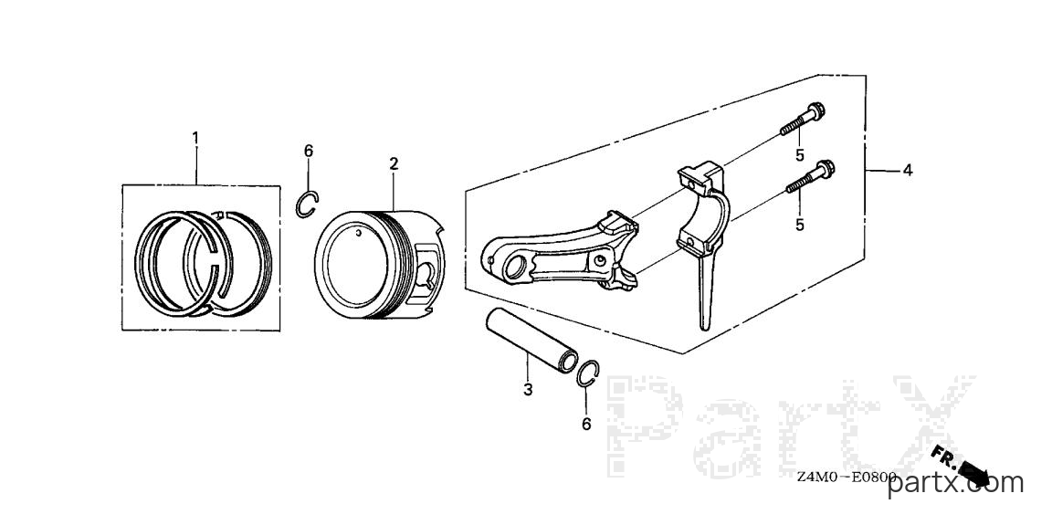 Honda GX160RT2 VWS1 - PISTON