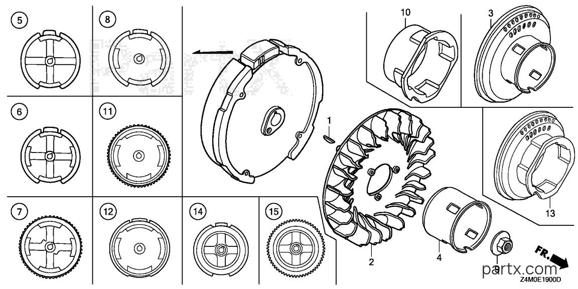 Honda GX160UT2X TXDU - FLYWHEEL