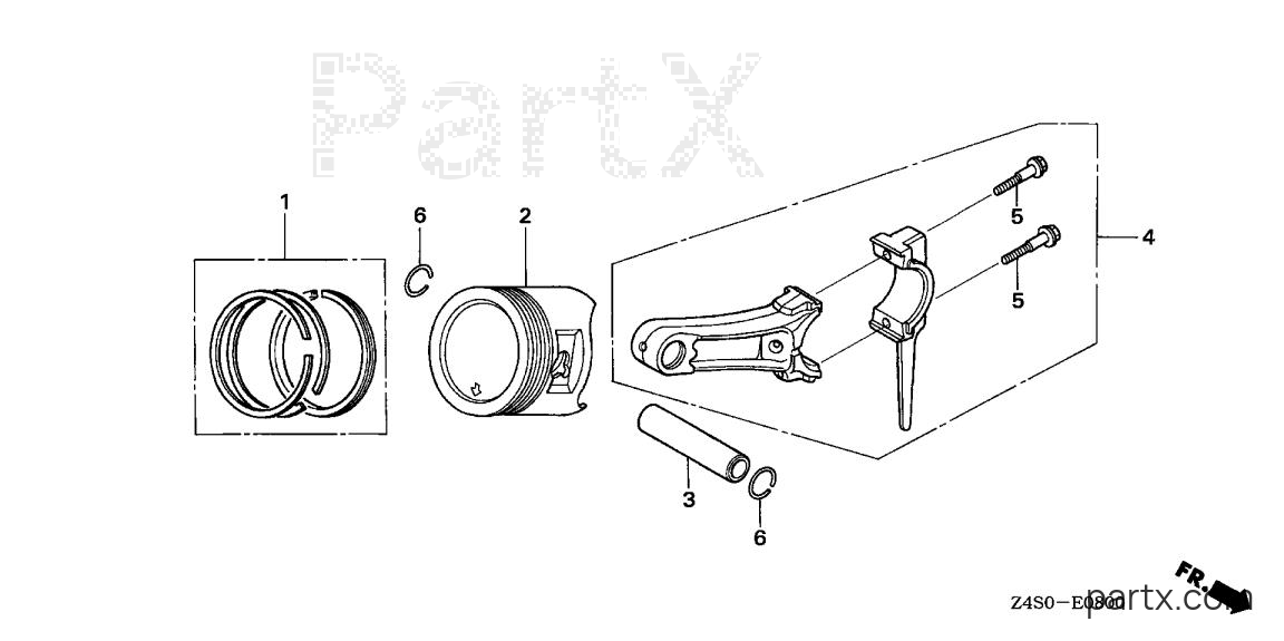 Honda GX200U QX4 - PISTON