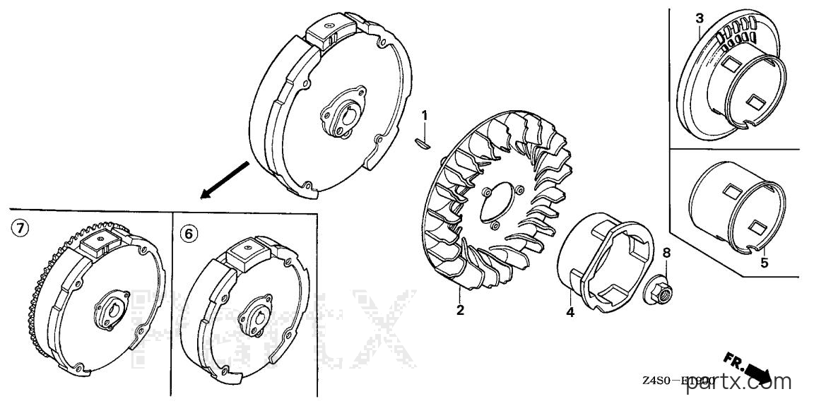 Honda GX200U VSD - FLYWHEEL