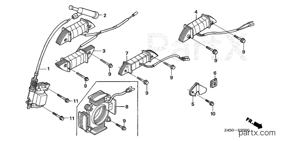 Honda GX200U QXH4 - IGNITION COIL