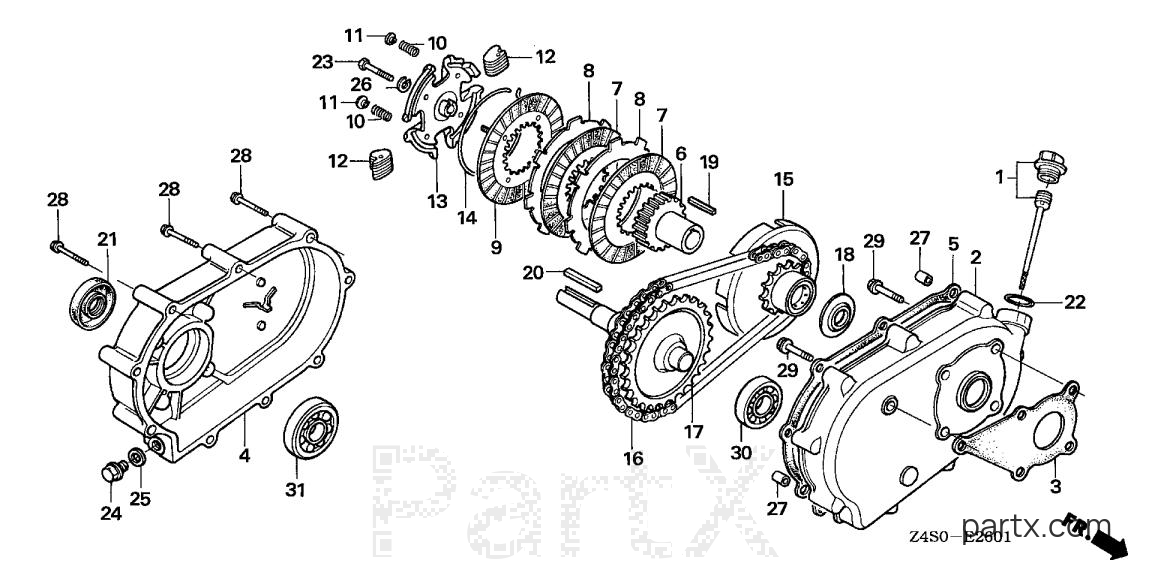 Honda GX200U RHQ4 - REDUCTION (2)
