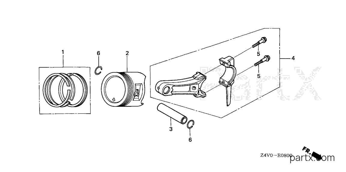 Honda GX200UT VGS5 - PISTON