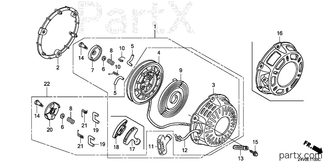 Honda GX200UT VSD7 - RECOIL STARTER
