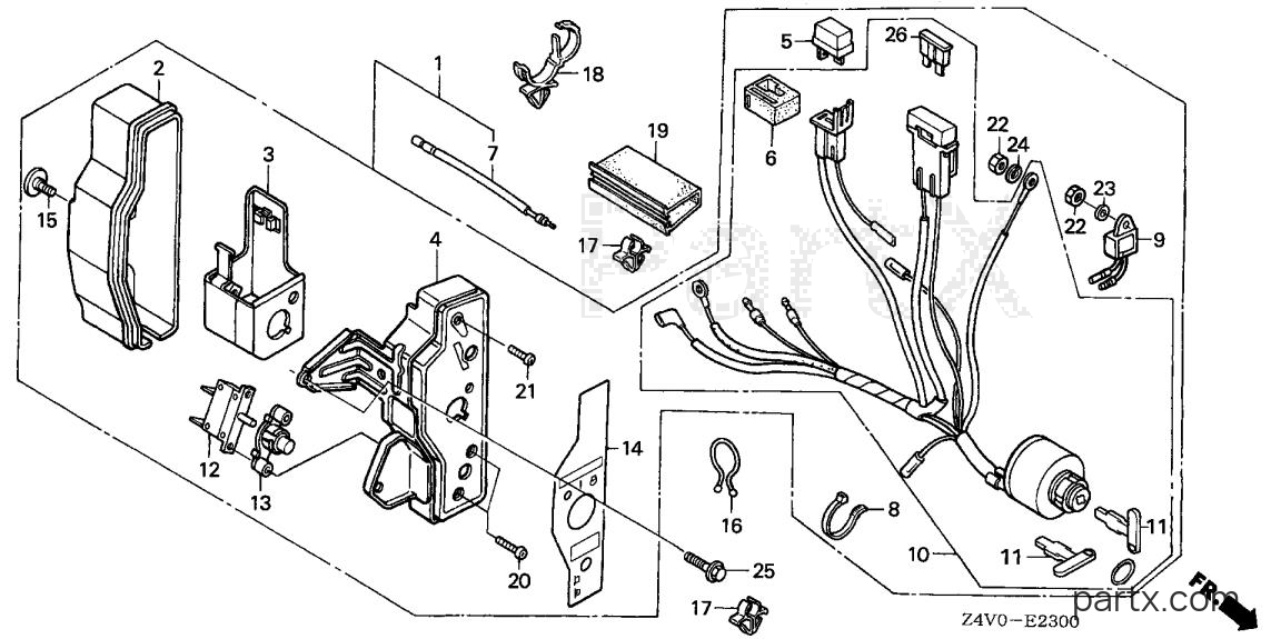 Honda GX200UT2 QXEB - CONTROL BOX