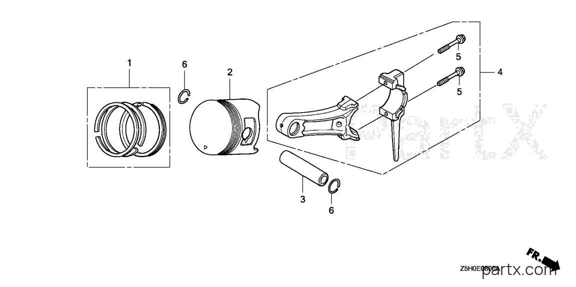 Honda GX270U RHE4 - PISTON