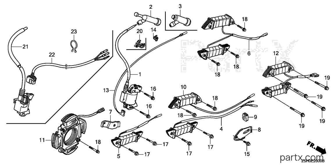 Honda GX270U QKE3 - IGNITION COIL