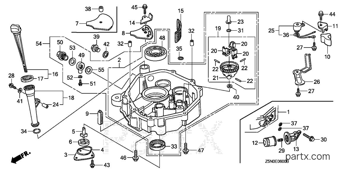 Honda GXV340UT2 DA2 - OIL PAN