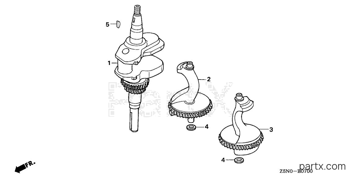 Honda GXV340RT2 DA2 - CRANKSHAFT