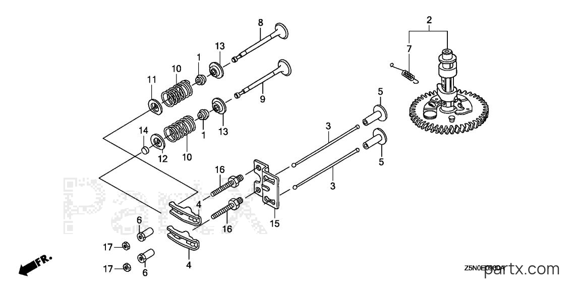 Honda GXV340UT2 DNG4 - CAMSHAFT