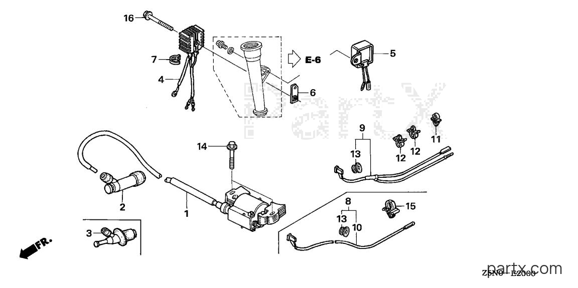 Honda GXV340UT2 DA23 - IGNITION COIL