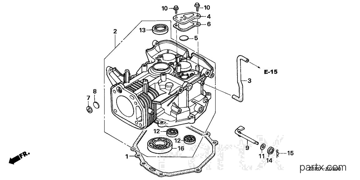 Honda GXV340UA2 DET3 - CYLINDER