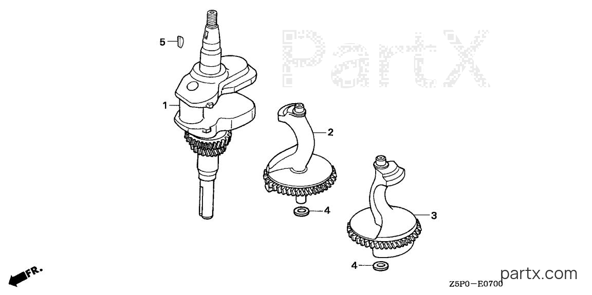 Honda GXV340UA2 DA33 - CRANKSHAFT