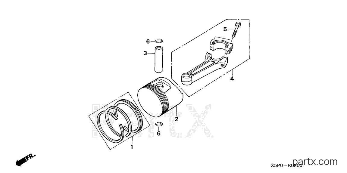 Honda GXV340UA2 DA23 - PISTON
