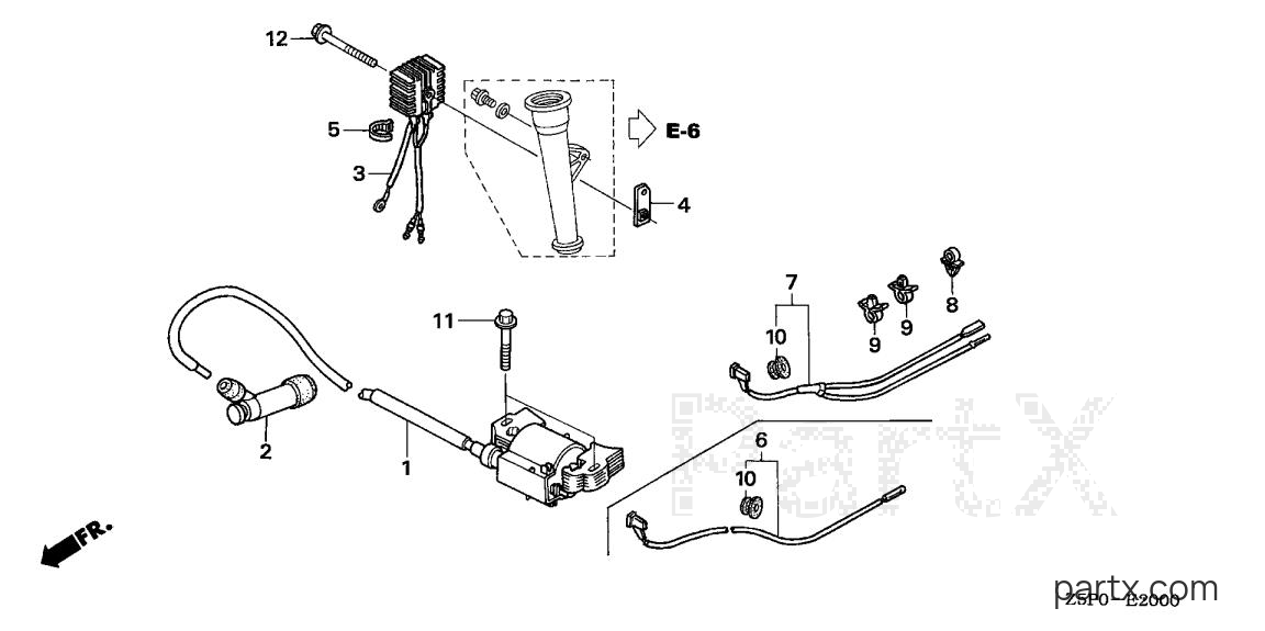 Honda GXV340UA2 DET3 - IGNITION COIL