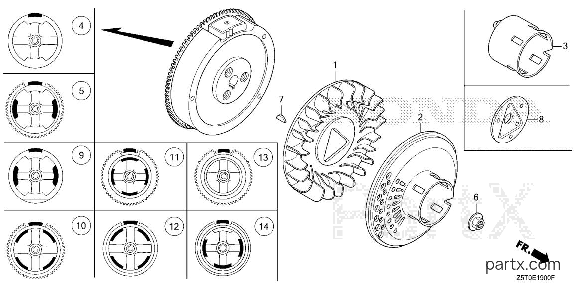 Honda GX390UT2X QAE2 - FLYWHEEL