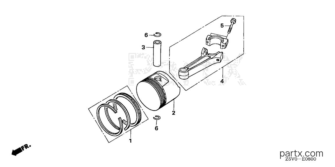 Honda GXV390UT1 DAXB - PISTON