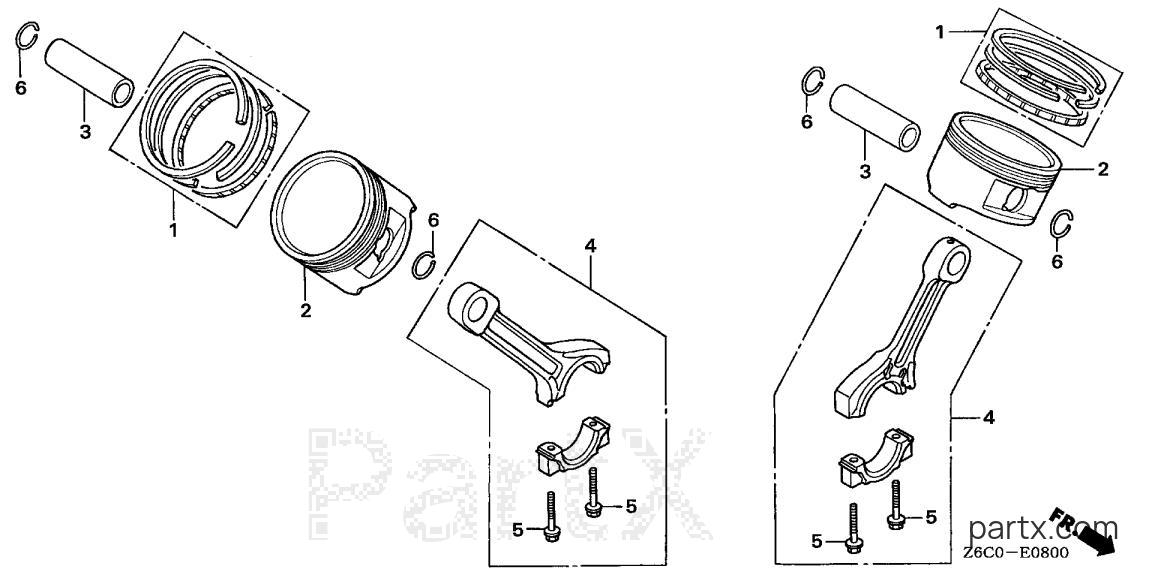 Honda GX610U1 VZA1 - PISTON