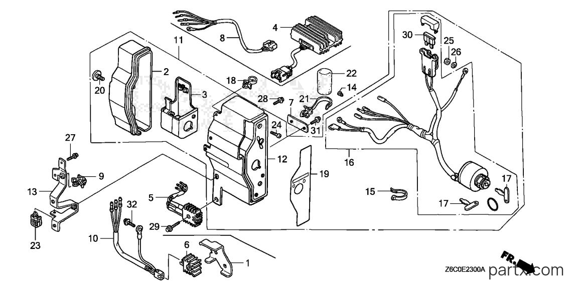 Honda GX610U1 VXE1 - CONTROL BOX
