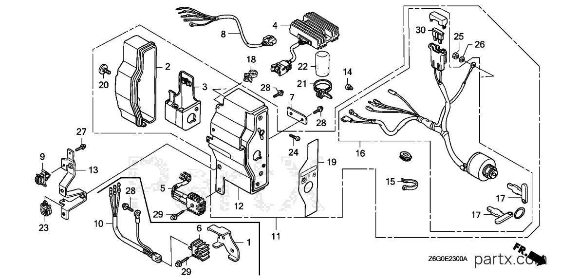 Honda GX670U BXF5 - CONTROL BOX