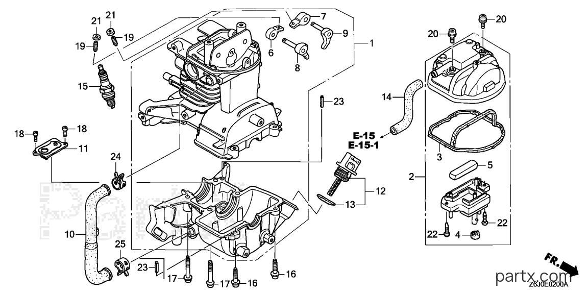 Honda GX25NTX W3 - CRANKCASE SET