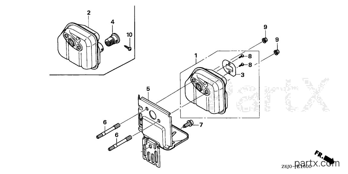 Honda GX25NTX W3 - MUFFLER