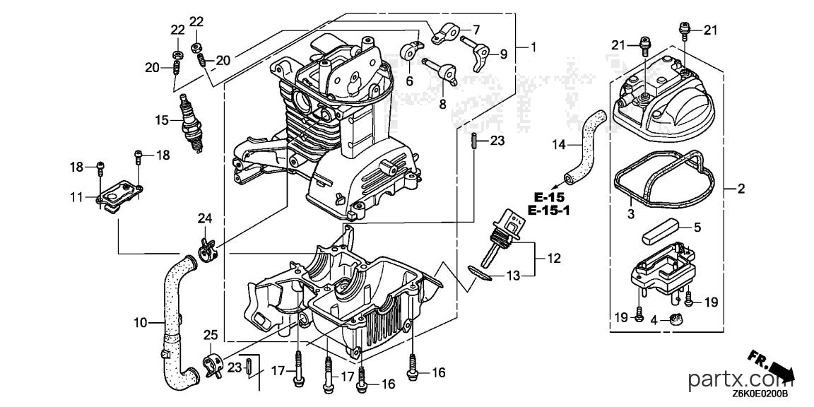Honda GX35NTX TTAT - CRANKCASE SET