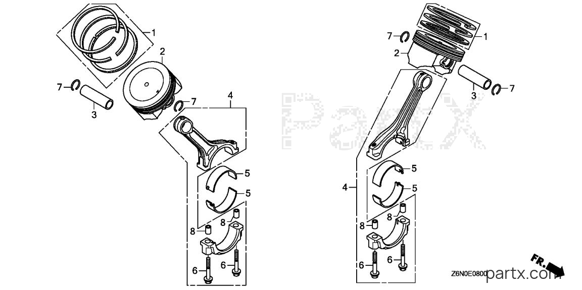 Honda GX690 TXF3 - PISTON