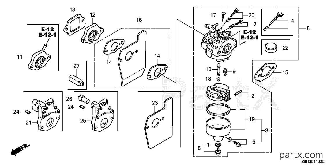 Honda GCV135 A2A - CARBURETOR