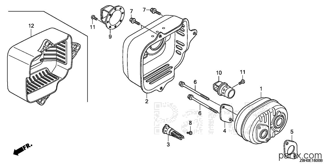 Honda GCV135 A1D - MUFFLER