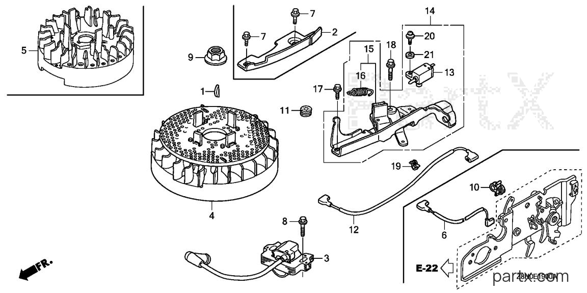Honda GCV135 A1D - FLYWHEEL
