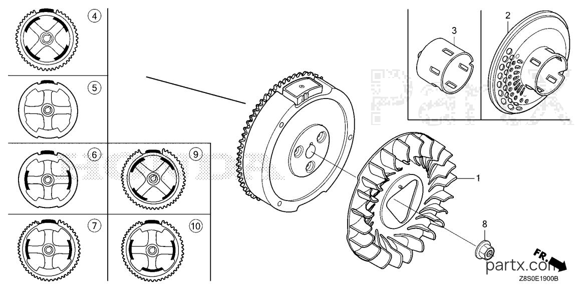 Honda GX240UT2 LX2 - FLYWHEEL