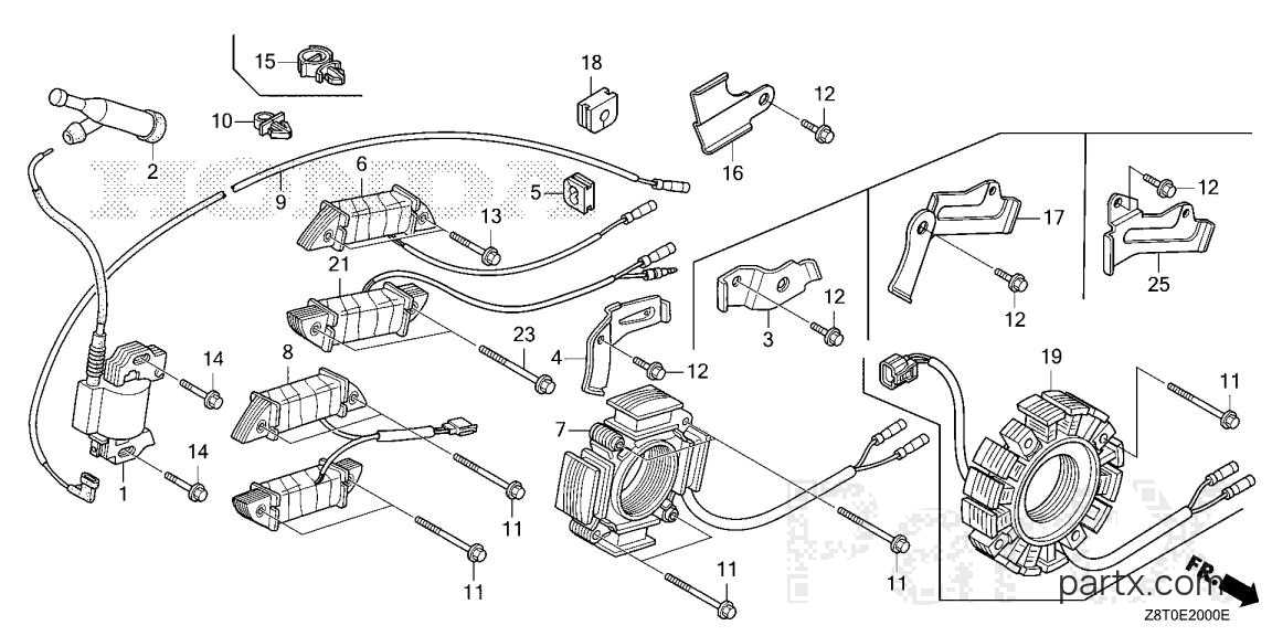 Honda GX340UT2X QA2 - IGNITION COIL