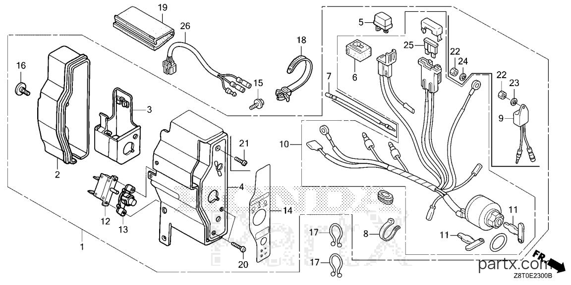 Honda GX340UT2 VXE2 - CONTROL BOX (1)
