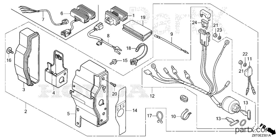 Honda GX340RT1 QNB2 - CONTROL BOX (2)