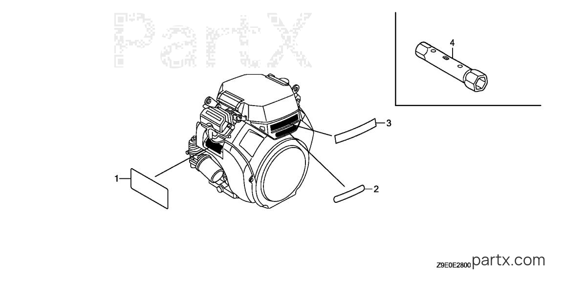 Honda GX690R TXF7 - LABEL - TOOL