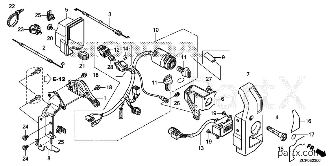Honda GX690RHX TXF2 - CONTROL BOX