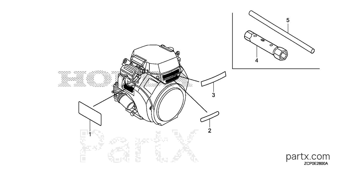 Honda GX630RHX KAF - LABEL - TOOL