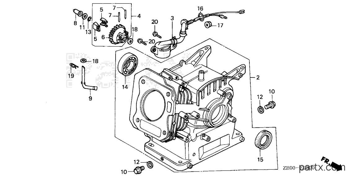 Honda GX110 QXC - CYLINDER