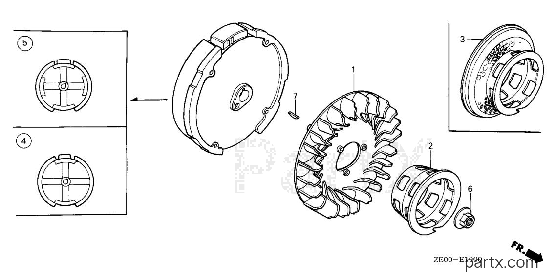 Honda GX110 DA - FLYWHEEL