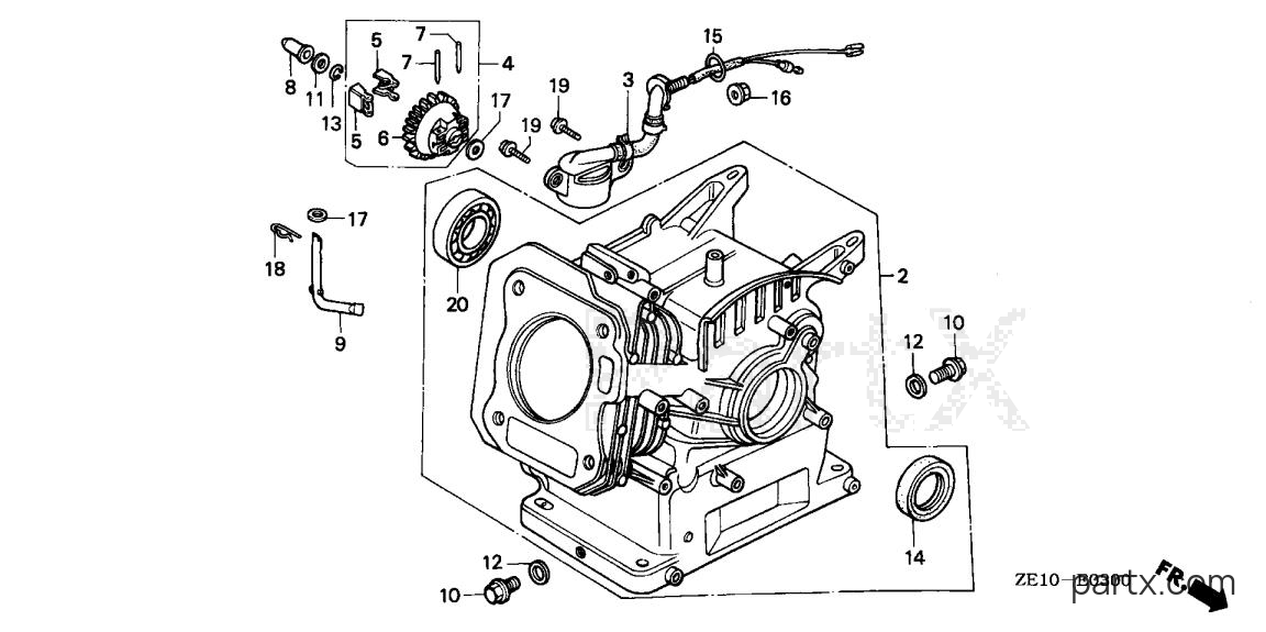 Honda GX140 STR - CYLINDER