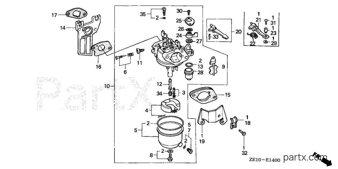 Honda GX140 VX - CARBURETOR
