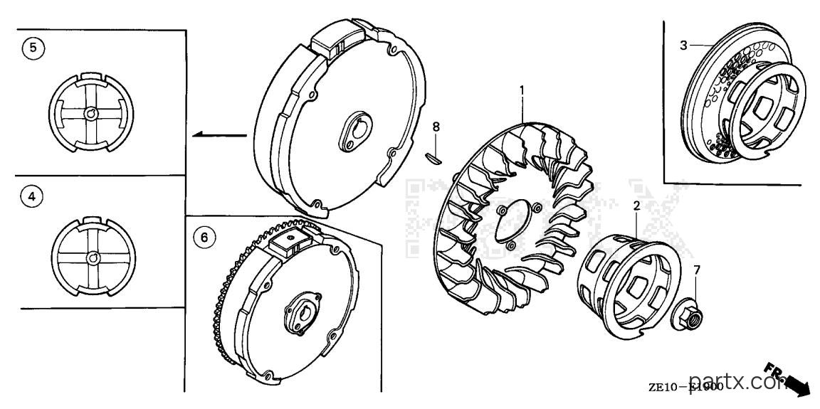 Honda GX140 VA - FLYWHEEL