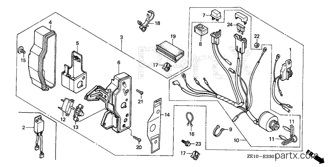 Honda GX140 QXE - CONTROL BOX (2)