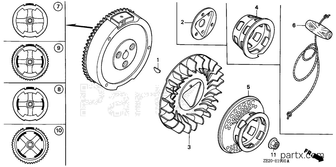 Honda GX240 QAC - FLYWHEEL