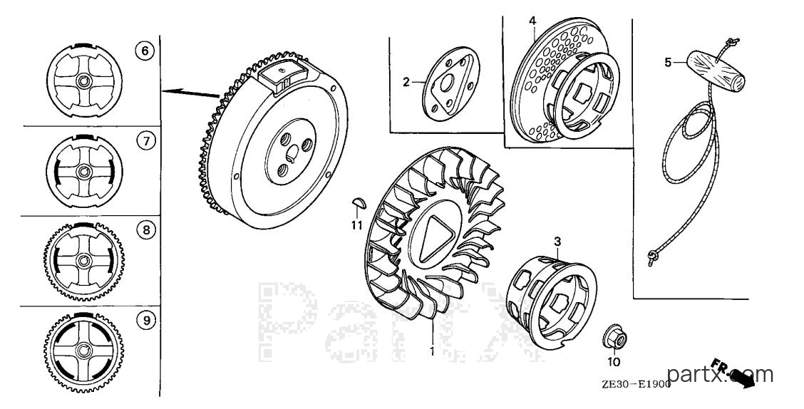 Honda GX340 STP - FLYWHEEL